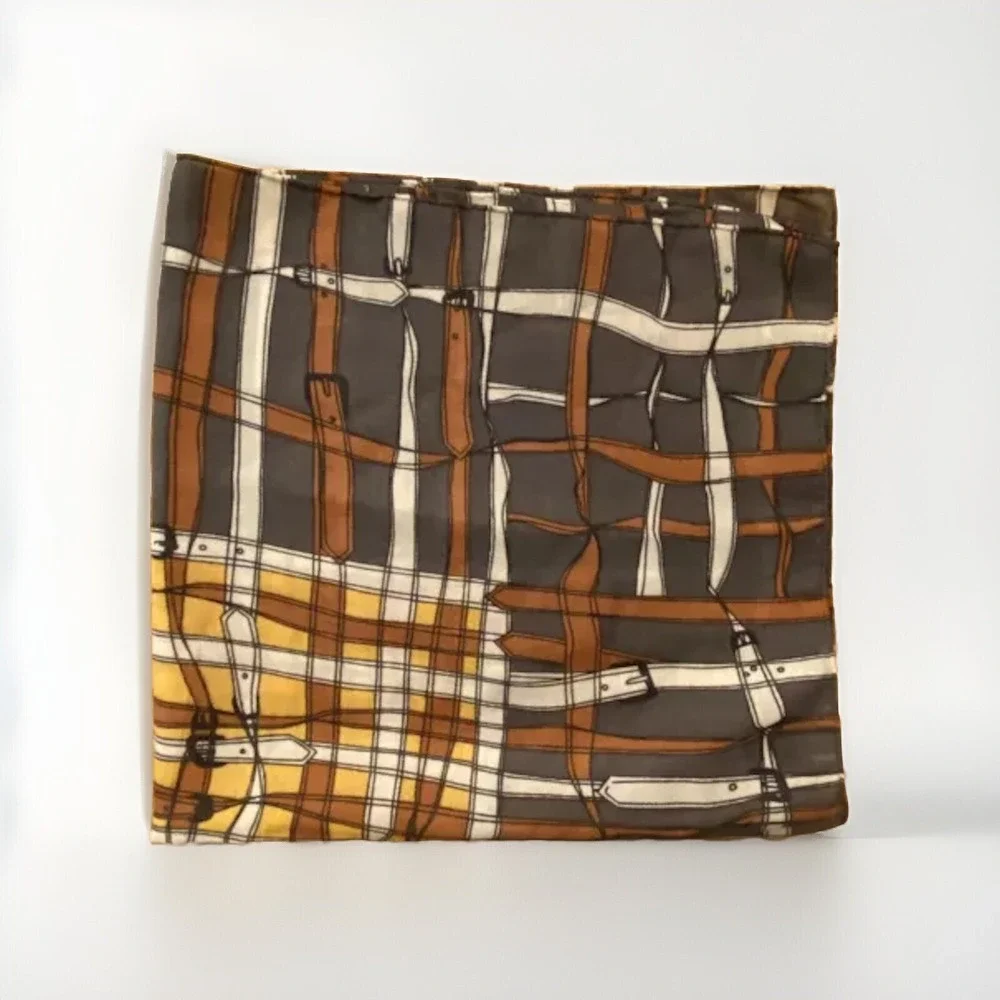 Nordstrom Collection Eighteen Scarf Square Western Equestrian Buckle Print Women